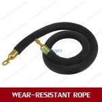 Trụ chắn inox cao cấp mạ vàng dây nhung đen