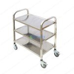 Xe đẩy phục vục thức ăn inox 3 tầng cỡ nhỏ