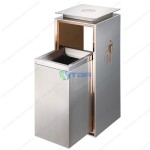 Thùng rác Nano inox vuông cao cấp ASIA102