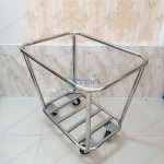 Xe đẩy vệ sinh thu gom đồ vải tiệm giặt ủi