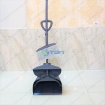 Ky hốt rác có nắp đậy cán dài kèm chổi quét