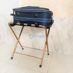Kệ để hành lý inox mạ vàng cao cấp có tựa ASIACJ009