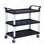 Xe đẩy thức ăn khay nhựa khung hợp kim nhôm