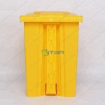 Thùng rác y tế nhựa bênh viện màu vàng 87L