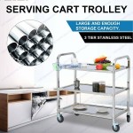 Xe đẩy inox 3 tầng Á Châu