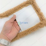 Nùi cây lau bẹ san hô nâu siêu sạch bản 45cm