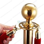 Cột chắn inox phân làn mạ vàng cao cấp chuyên dụng