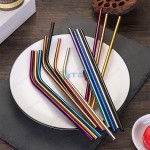 Ống hút inox quầy bar cafe