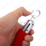 Dây nhung trùng màu đỏ móc khóa trắng cho trụ chắn