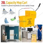 Xe đơn ép nước cây lau sàn 20 lít
