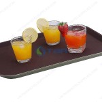 Khay phục vụ chữ nhật chống trượt gia đình 31x41cm