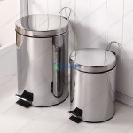 Thùng rác inox đạp chân cao cấp nắp kín