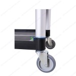 Xe đẩy thức ăn 3 tầng nhựa màu đen A400B