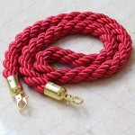 Dây trùng màu đỏ móc khóa vàng cho trụ chắn