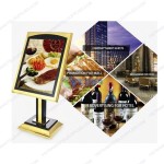 Bảng menu quảng cáo cao cấp cho nhà hàng khách sạn