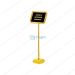 Bảng menu thông tin inox mạ vàng đặt tiền sảnh