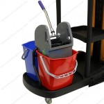 Xe đẩy làm vệ sinh đa năng cao cấp 03 tầng