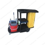 Xe đẩy làm vệ sinh đa năng cao cấp 03 tầng