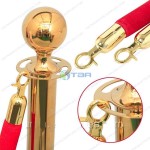 Cột chắn inox mạ vàng trang trí trong triển lãm