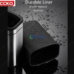 Thùng rác inox chữ nhật CCKO 2 lớp 20L #CK9906-20