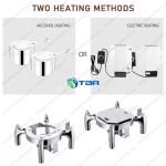 Nồi hâm buffet vuông nắp kính cao cấp ASIA103V