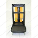 Xe làm vệ sinh bằng nhựa 03 tầng màu đen