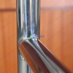 Xe đẩy hành lý khách sạn mái vòm khung inox