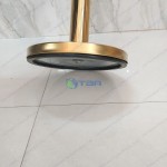 Trụ chắn inox mạ vàng cao cấp dây căng màu đen