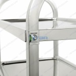 Xe đẩy thức ăn inox 3 tầng cỡ lớn AST500