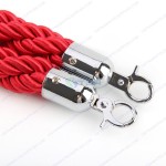 Dây thừng bện trùng màu đỏ khóa trắng cho trụ chắn