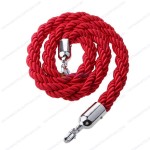 Dây thừng bện trùng màu đỏ khóa trắng cho trụ chắn