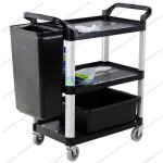 Xe đẩy phục vụ ăn uống đa năng khung hợp kim nhôm