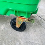 Xe đẩy thu gom rác nhựa HDPE nắp kín 660L