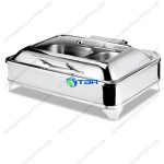 Nồi hâm buffet chữ nhật nắp kính thủy lực ASIA816-9L