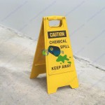 Biển cảnh báo HÓA CHẤT NGUY HIỂM đặt sàn chữ A