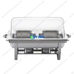 Nồi hâm buffet chữ nhật nắp kính ASIA833PC-2N