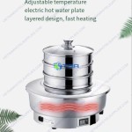 Nồi hấp INOX TRÒN ĐA NĂNG dùng điện ASIA7044M