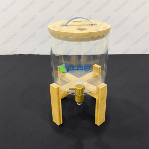 Bình đựng nước trái cây 5L chân gỗ ASIA031