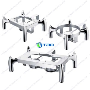 Chân đế nồi hâm buffet chữ nhật - vuông - tròn ASIA123RSX