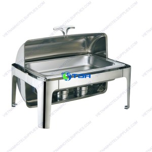 Nồi hâm buffet chữ nhật chân cao 1 ngăn