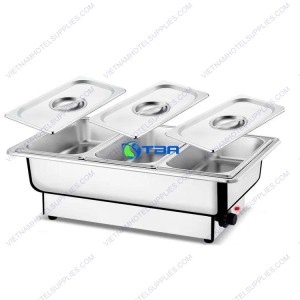 Nồi hâm buffet dùng điện 3 ngăn ASIA7055-3GN