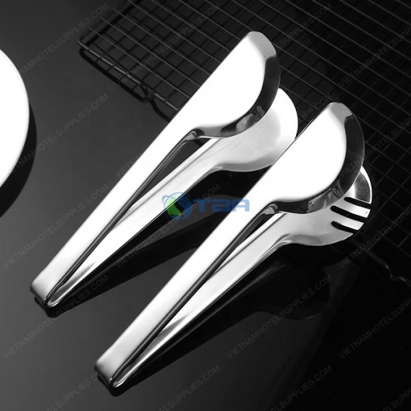 Kẹp gắp thức ăn inox bán nguyệt #T250W 