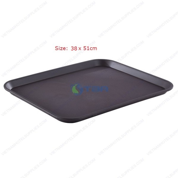 Khay phục vụ chống trượt chữ nhật 38x51cm 