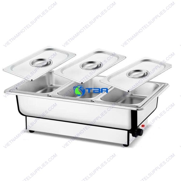 Nồi hâm buffet dùng điện 3 ngăn ASIA7055-3GN 