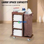 Xe làm vệ sinh buồng phòng ba tầng túi đơn