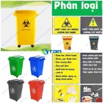 Thùng Phân Loại Rác Bệnh Viện 60 Lít ASIA-TRYT60