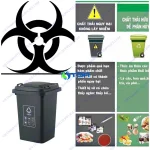 Thùng đựng rác thải nguy hại màu đen 60 lít ASIA-TR60Đ