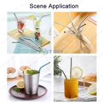 Ống hút inox quầy bar cafe