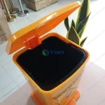 Thùng rác y tế màu vàng 15L