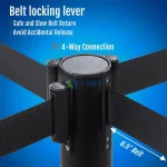 Cột chắn phân làn & chỉ dẫn màu đen trong rạp chiếu phim